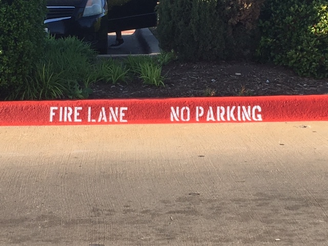 Fire Lane Striping For Compliance